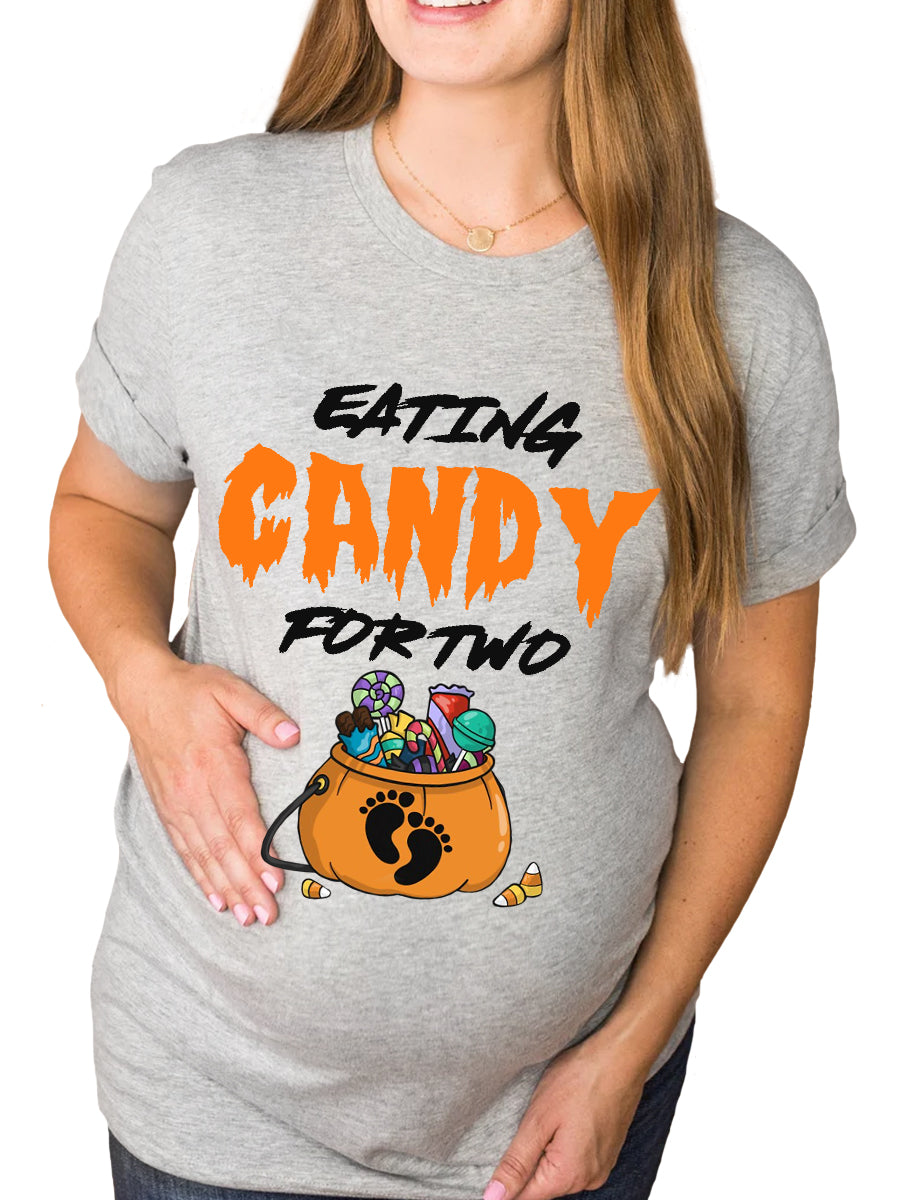 Eating Candy For Two Maternity Shirt