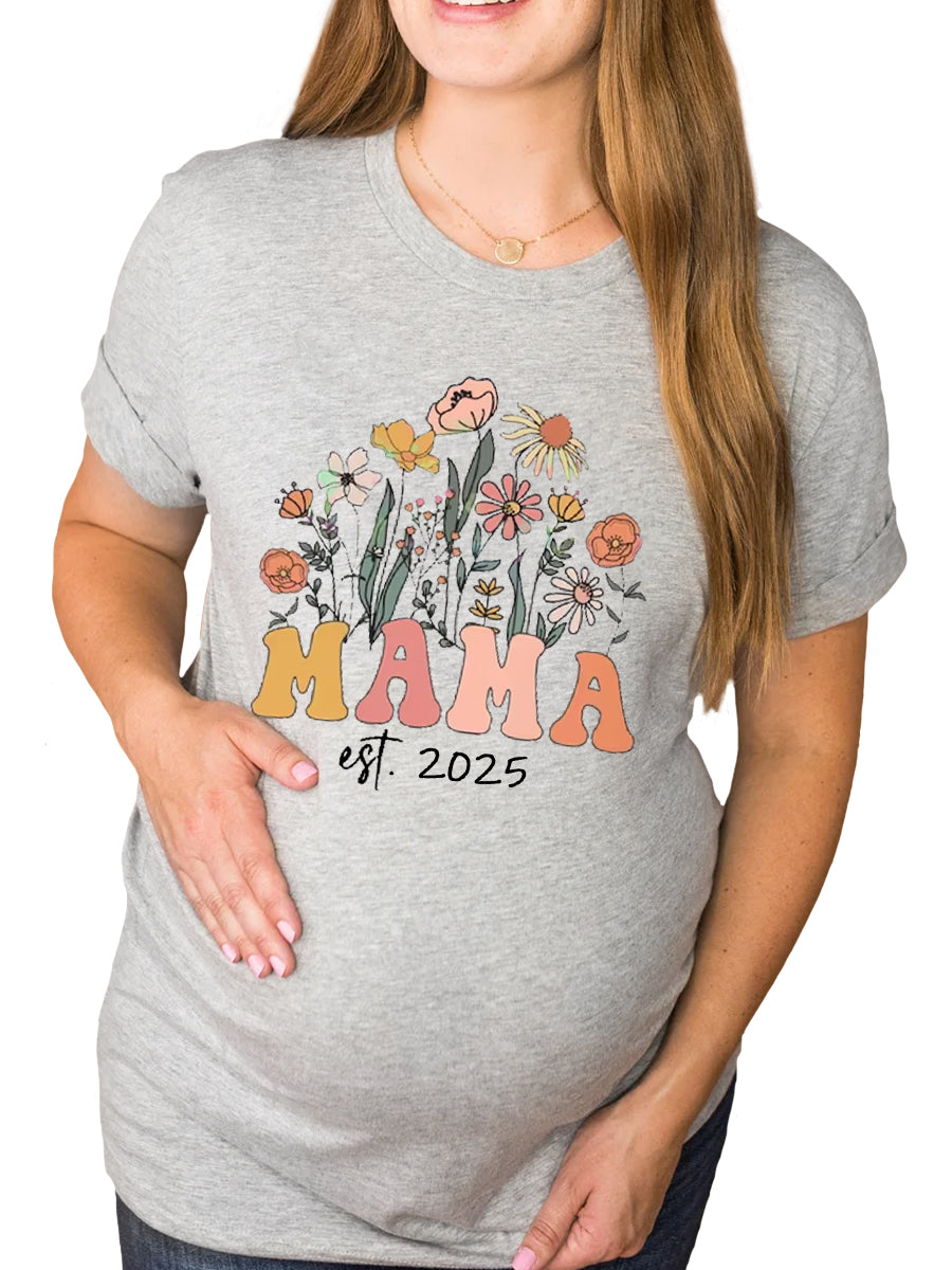 Mama Est. 2024/2025 Maternity Shirt