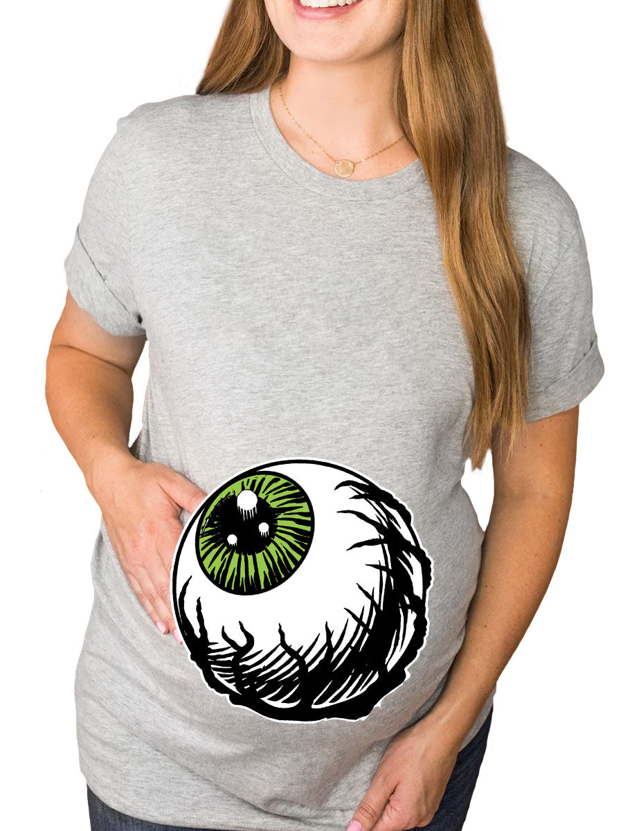 Eyeball Bump Halloween Maternity Shirt