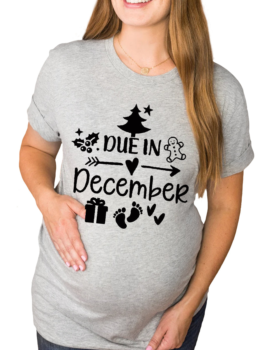 Due In December Maternity Shirt