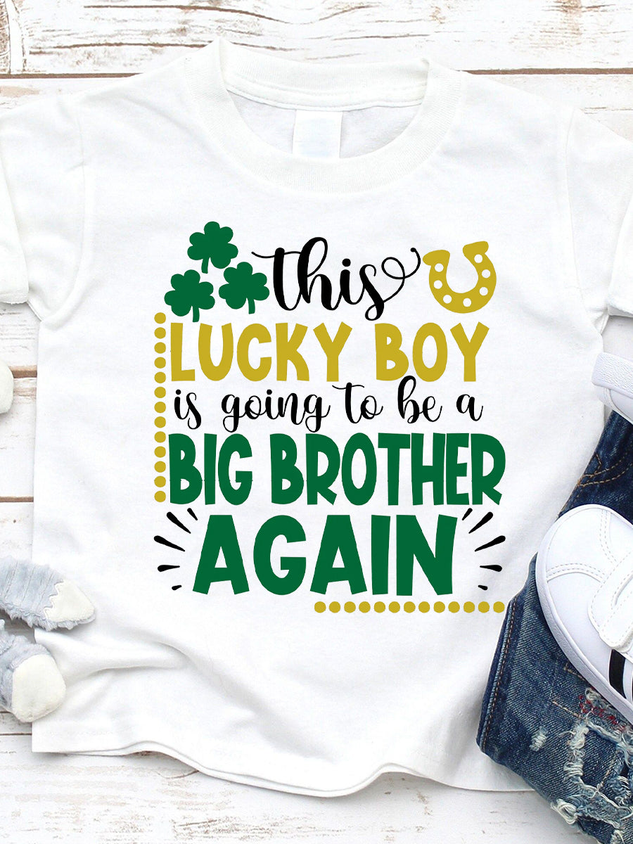 This Lucky Girl Is Going To Be A Big Bro&Sis Family Matching Shirt