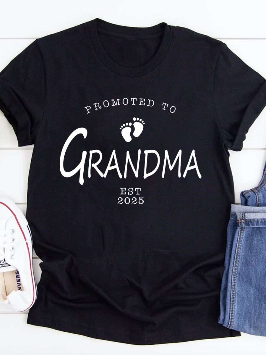 Promoted To Mama 2024/2025 Announcement Family Matching Shirt