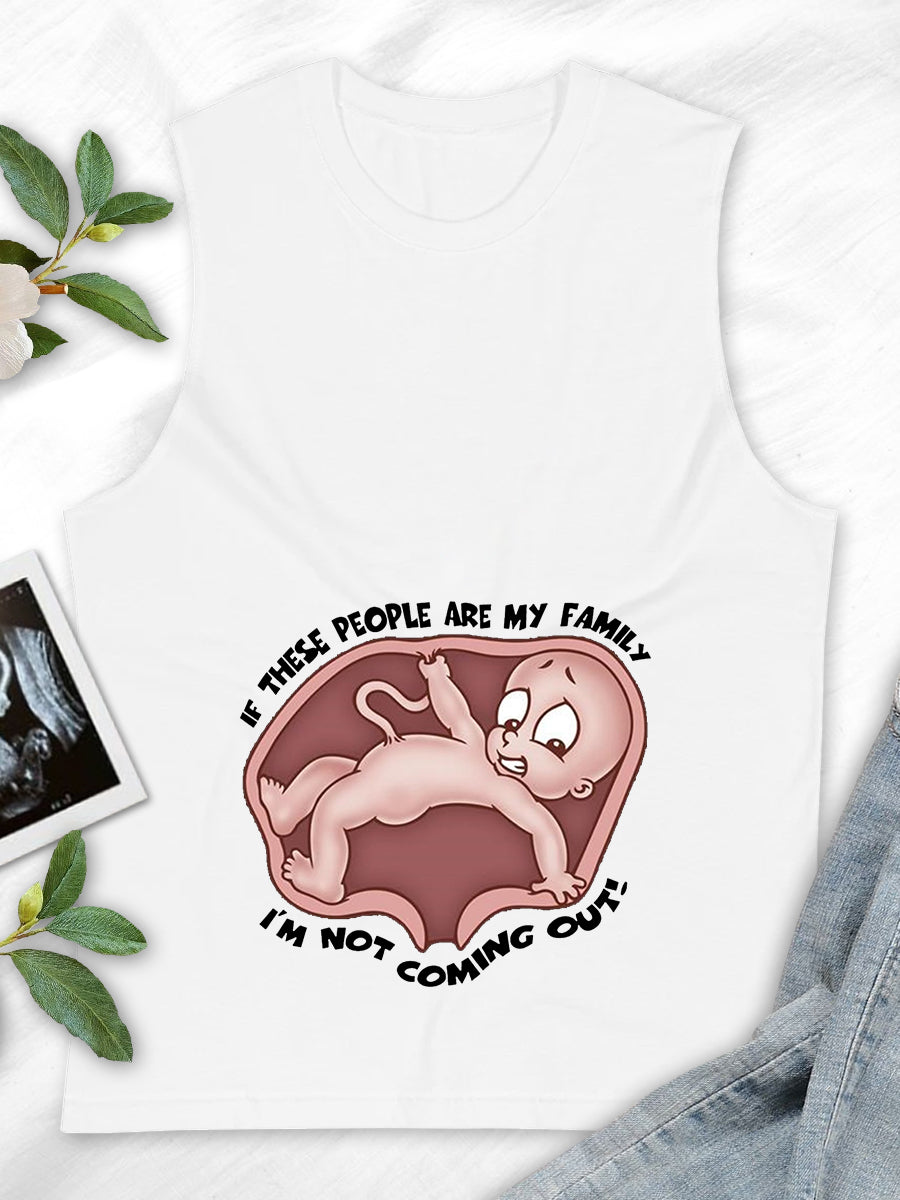 I‘m Not Coming Out Maternity Sweatshirt