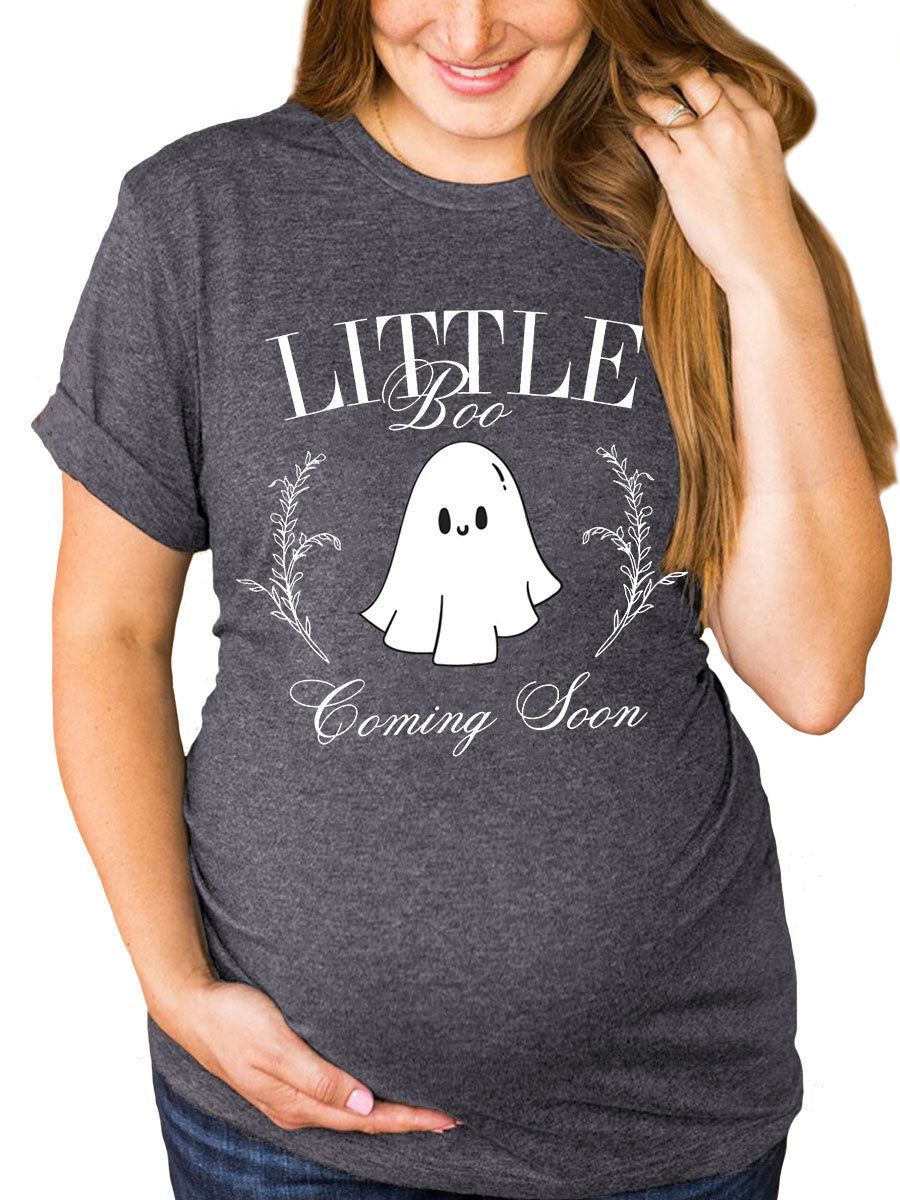 Little Boo Coming Soon Maternity Shirt