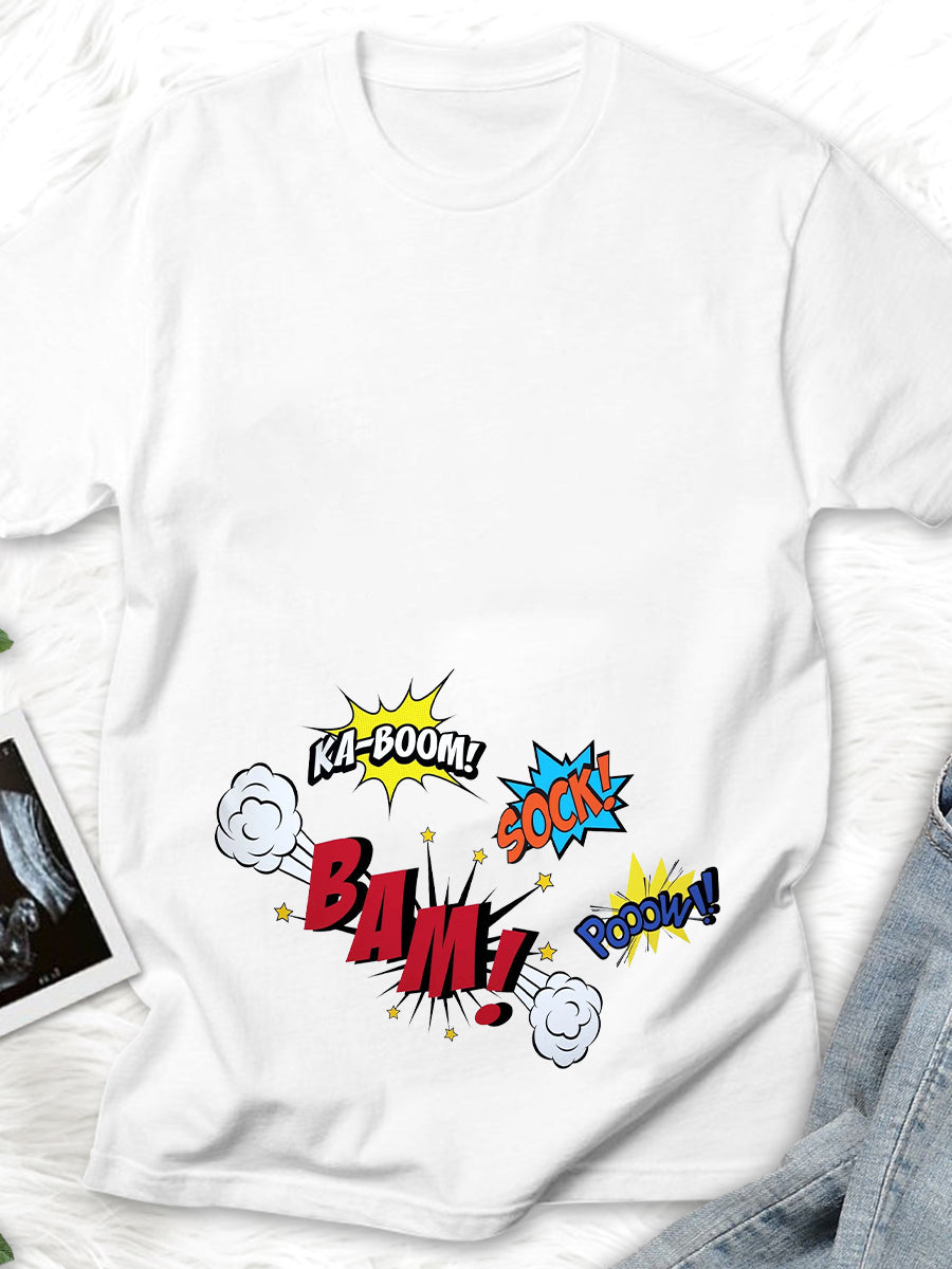 Boom Baby Maternity Shirt