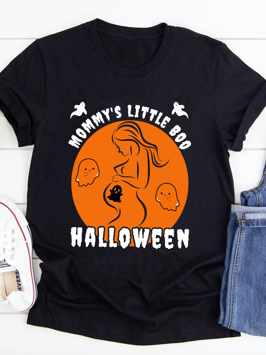 Mommy's Little Boo Maternity Halloween Shirt