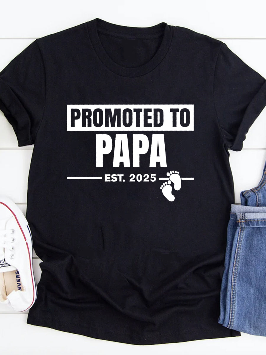 Promoted To Mama EST 2024/2025 Announcement Family Matching Shirt