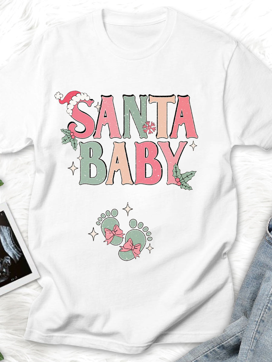 Santa Baby Maternity Shirt