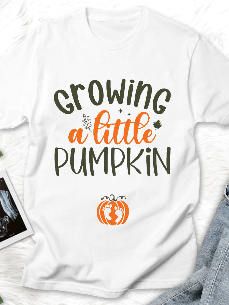 Growing A Little Pumpkin Maternity Shirt