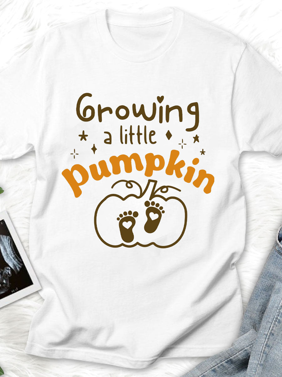 Growing A Little Pumpkin Maternity Shirt