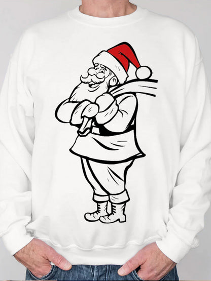 Santa Baby Couple Christmas Maternity Sweatshirt