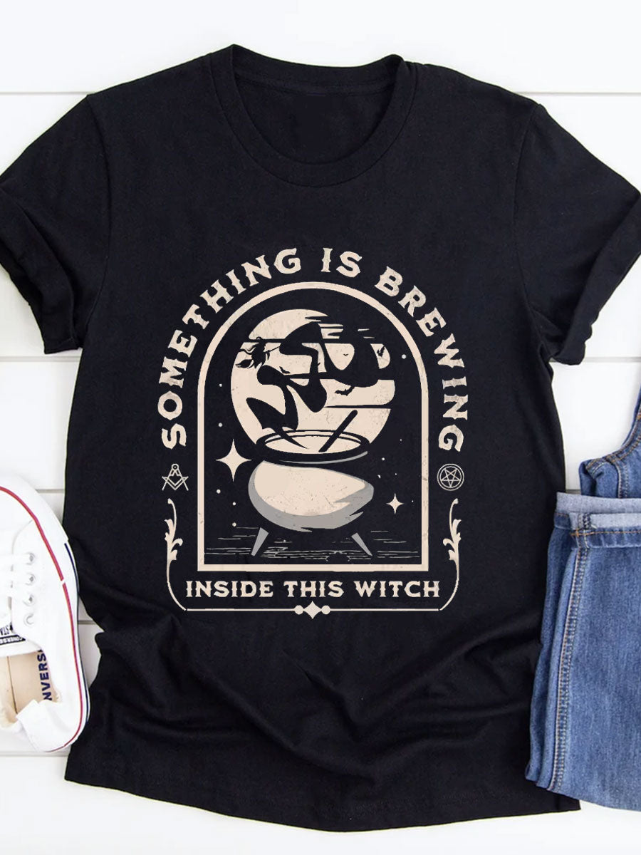 Something Is Brewing Inside This Wicth Maternity Shirt