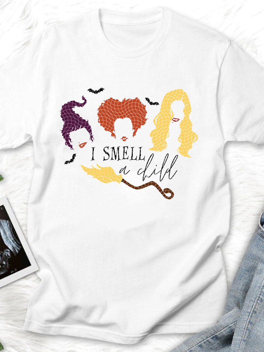 I Smell A Child Hocus Pocus Maternity Shirt