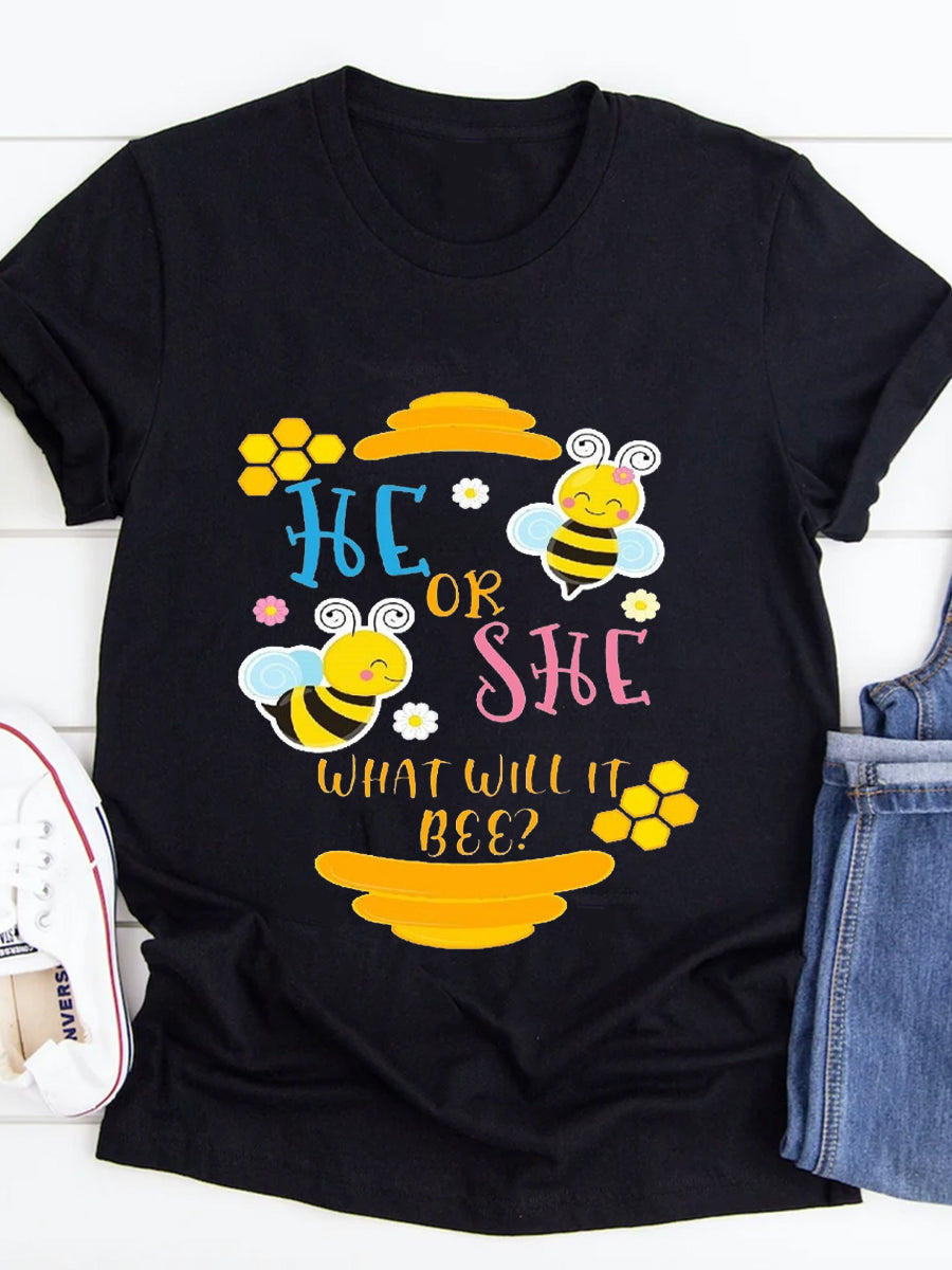 He Or She What Will It Bee Maternity Shirt