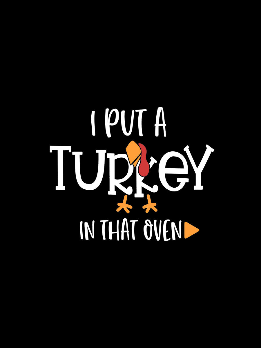 There's A Turkey in the Oven Thankgiving Couple Shirt