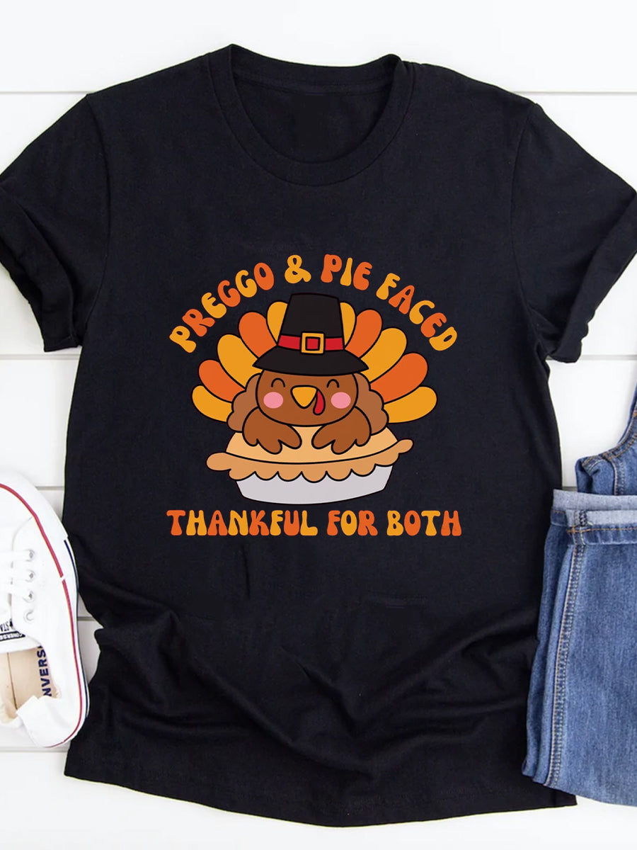 Preggo & Pie Faced Thankful For Both Maternity Shirt