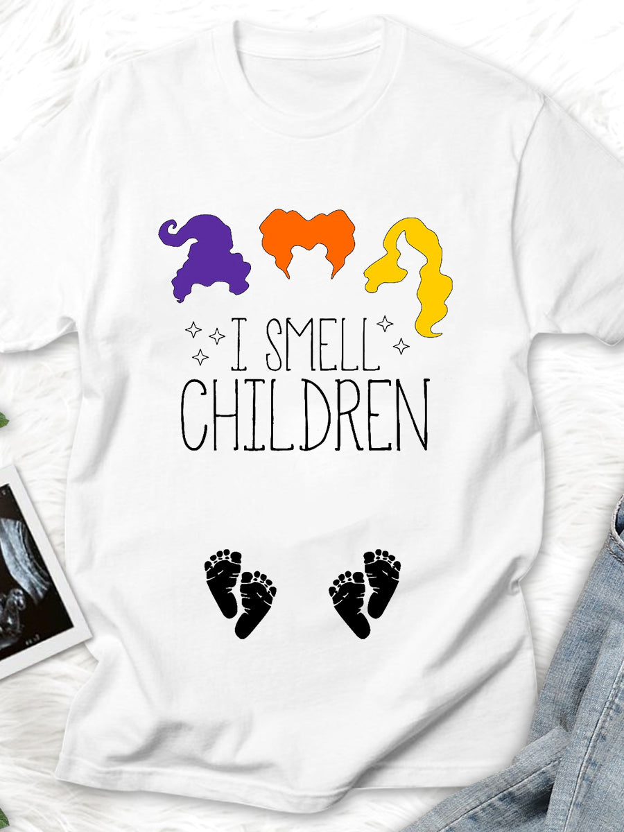 I Smell Children Twins Announcement Maternity Shirt