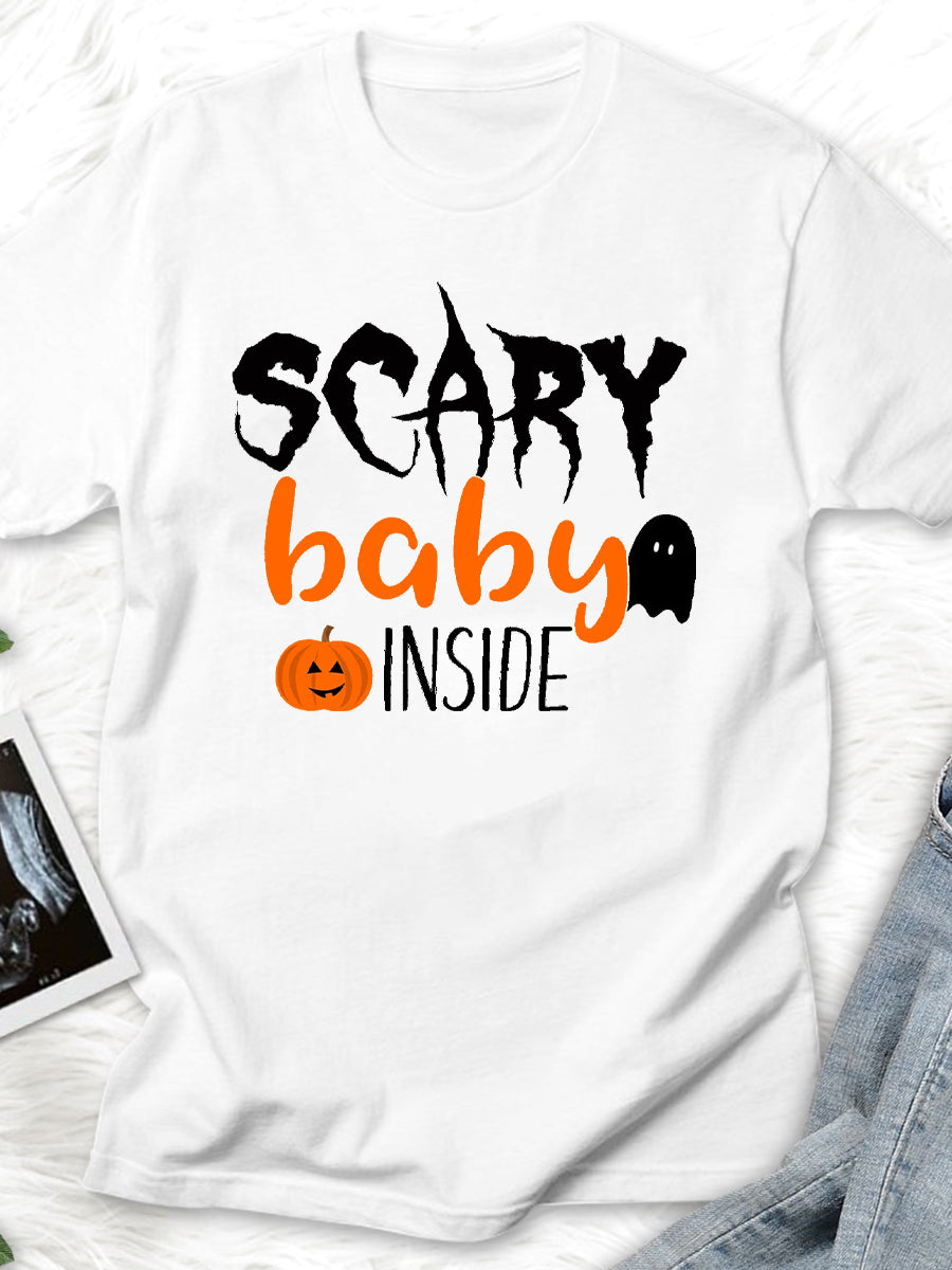 Scary Baby Inside Maternity Shirt