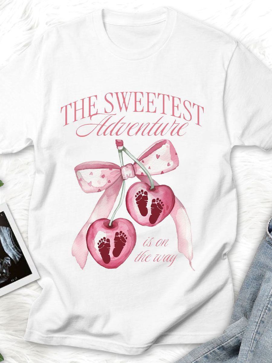 The Sweetest Adventure Is On The Way Maternity Shirt