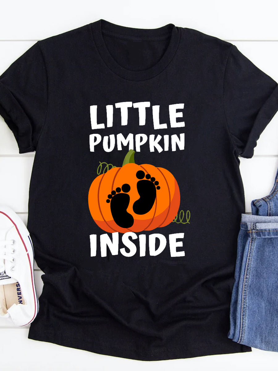 Little Pumpkin Inside Maternity Shirt