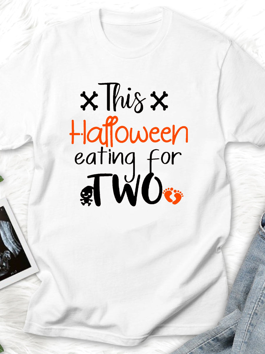 This Halloween Eating for Two Maternity Shirt