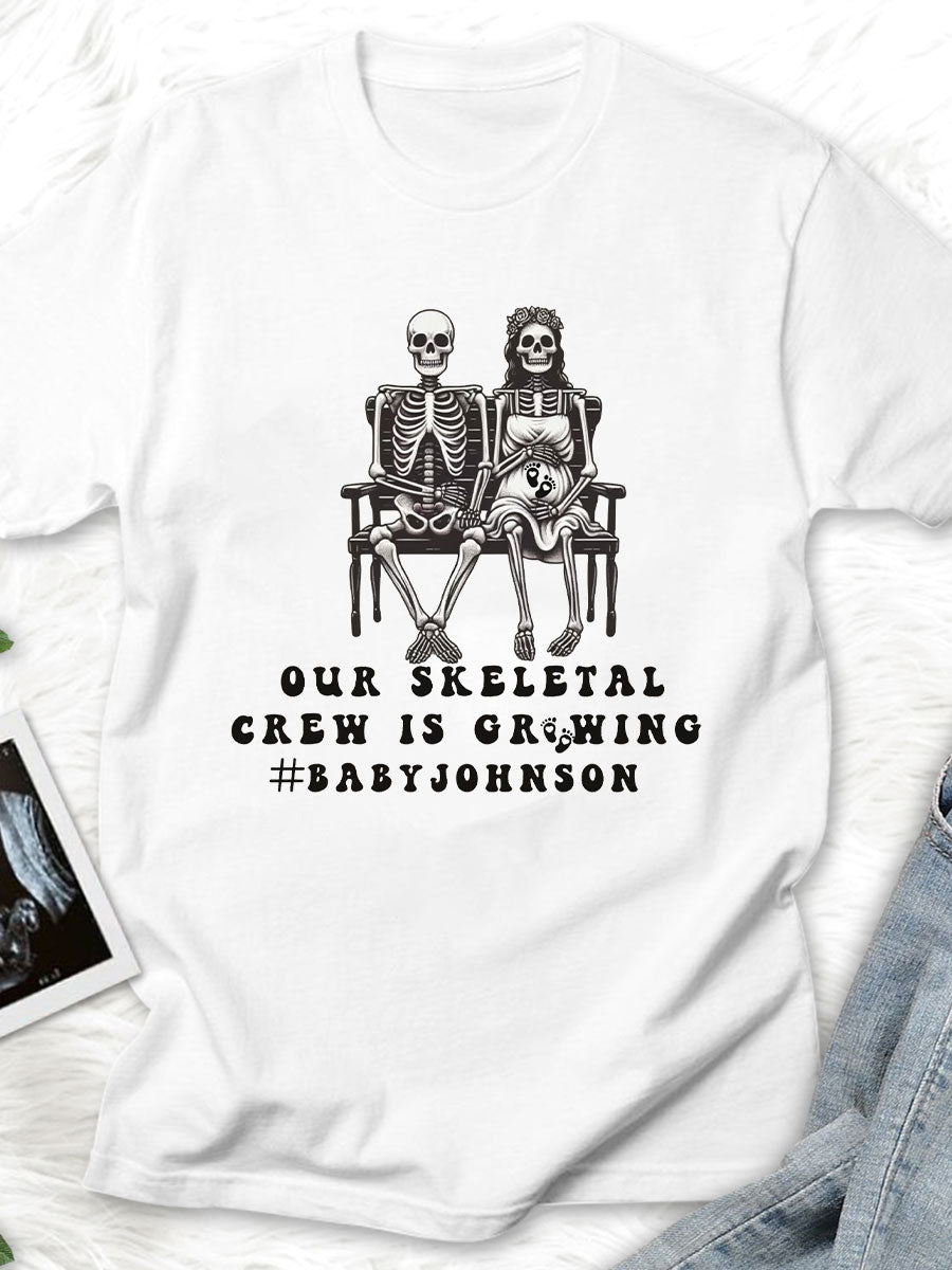 Our Skeletal Grew Is Growing Maternity Shirt