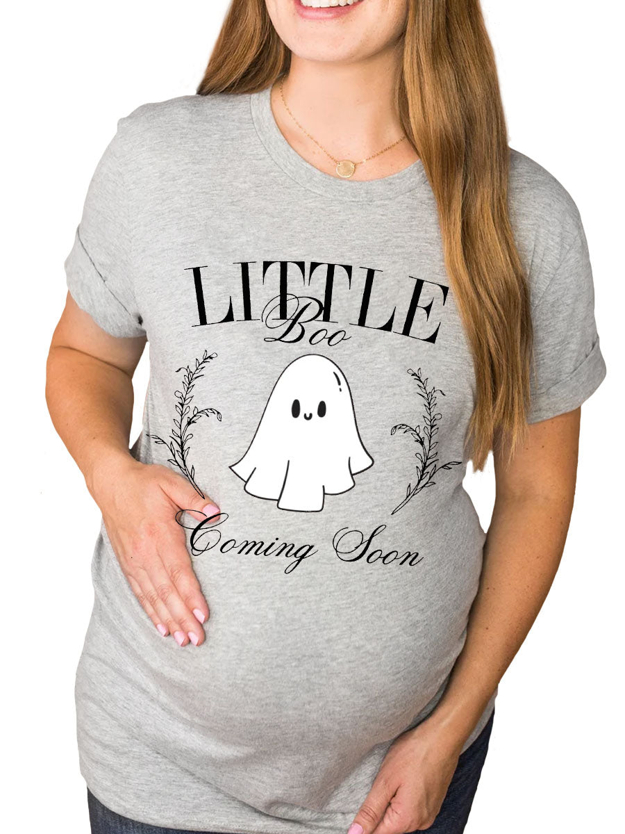 Little Boo Coming Soon Maternity Shirt