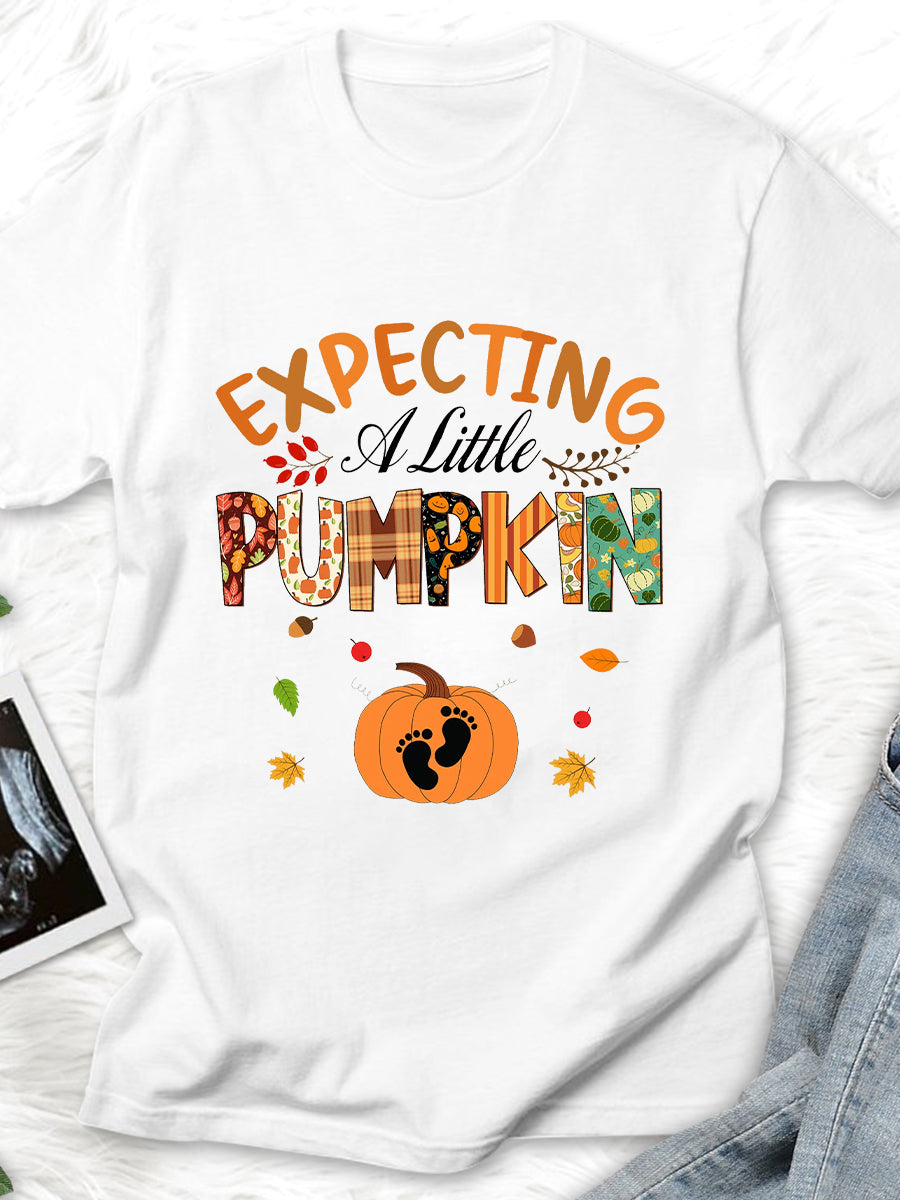 Expecting A Little Pumpkin Maternity Shirt