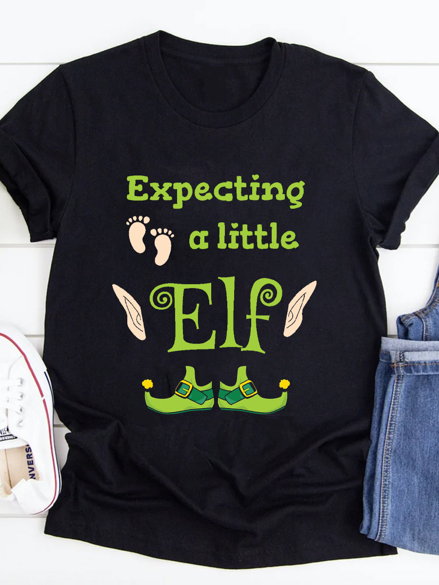 Expecting A Little Elf Maternity Shirt