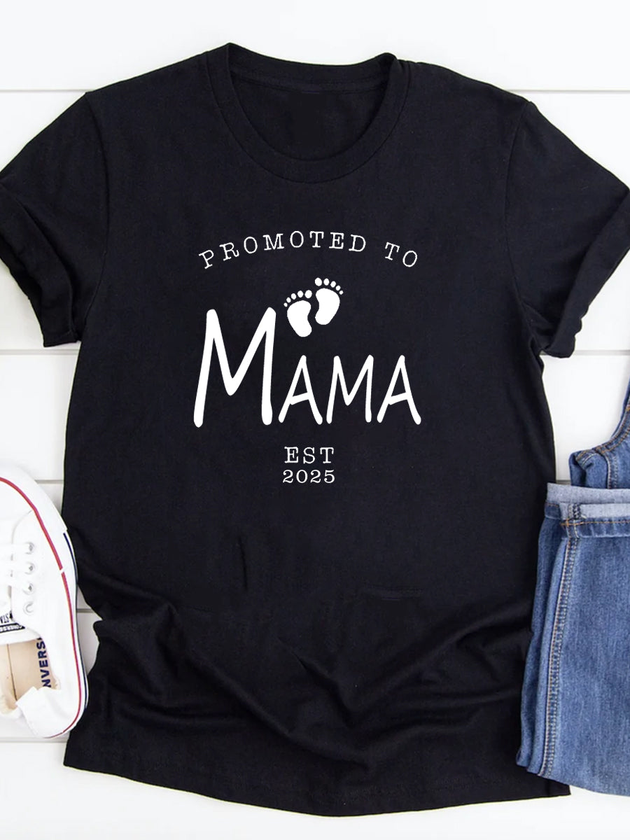 Promoted To Mama 2024/2025 Announcement Family Matching Sweatshirt