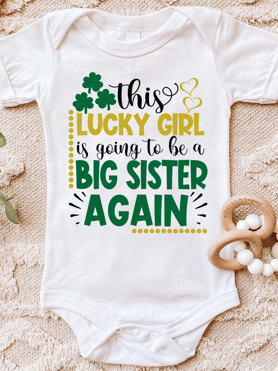 This Lucky Girl Is Going To Be A Big Bro&Sis Family Matching Shirt