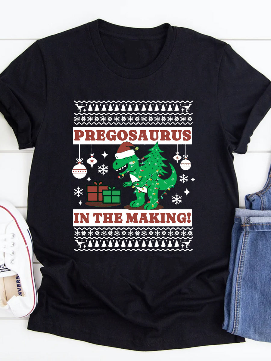 Pregosaurus In The Making Maternity Sweatshirt