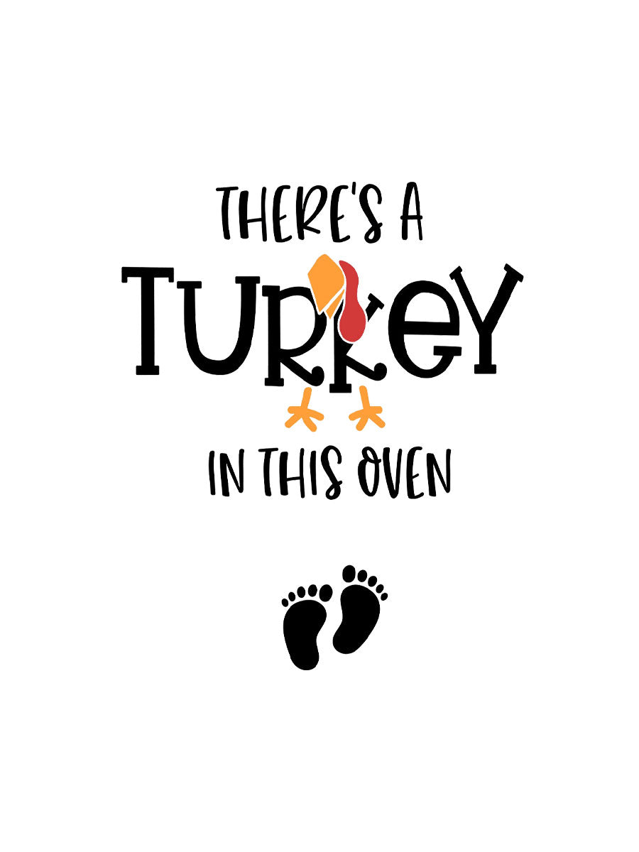 There's A Turkey in the Oven Thankgiving Couple Shirt