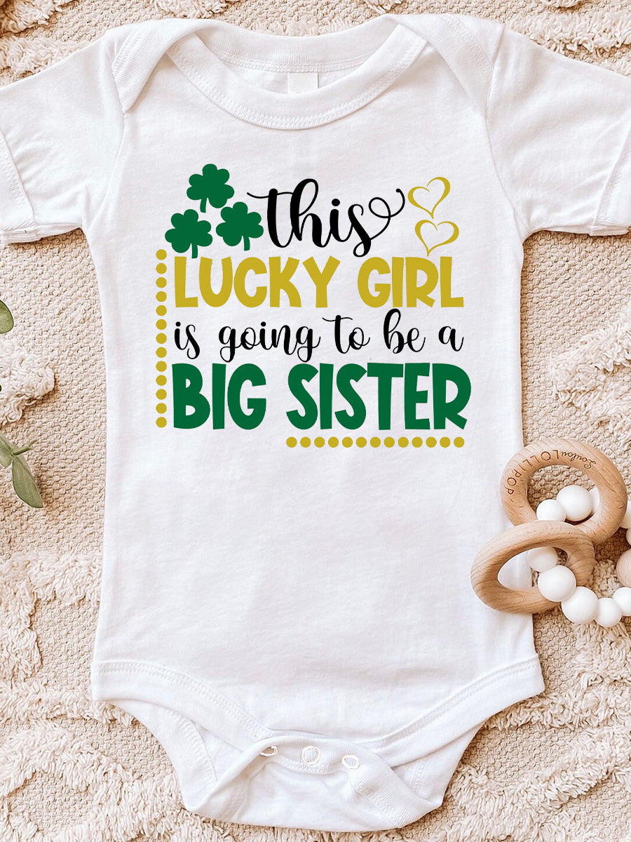 This Lucky Girl Is Going To Be A Big Bro&Sis Family Matching Shirt