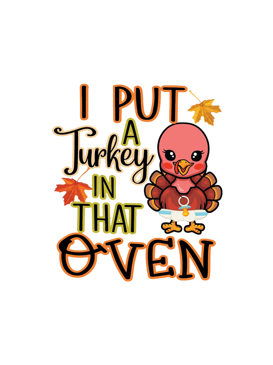 There's A Turkey In This Oven Thankgiving Couple Shirt