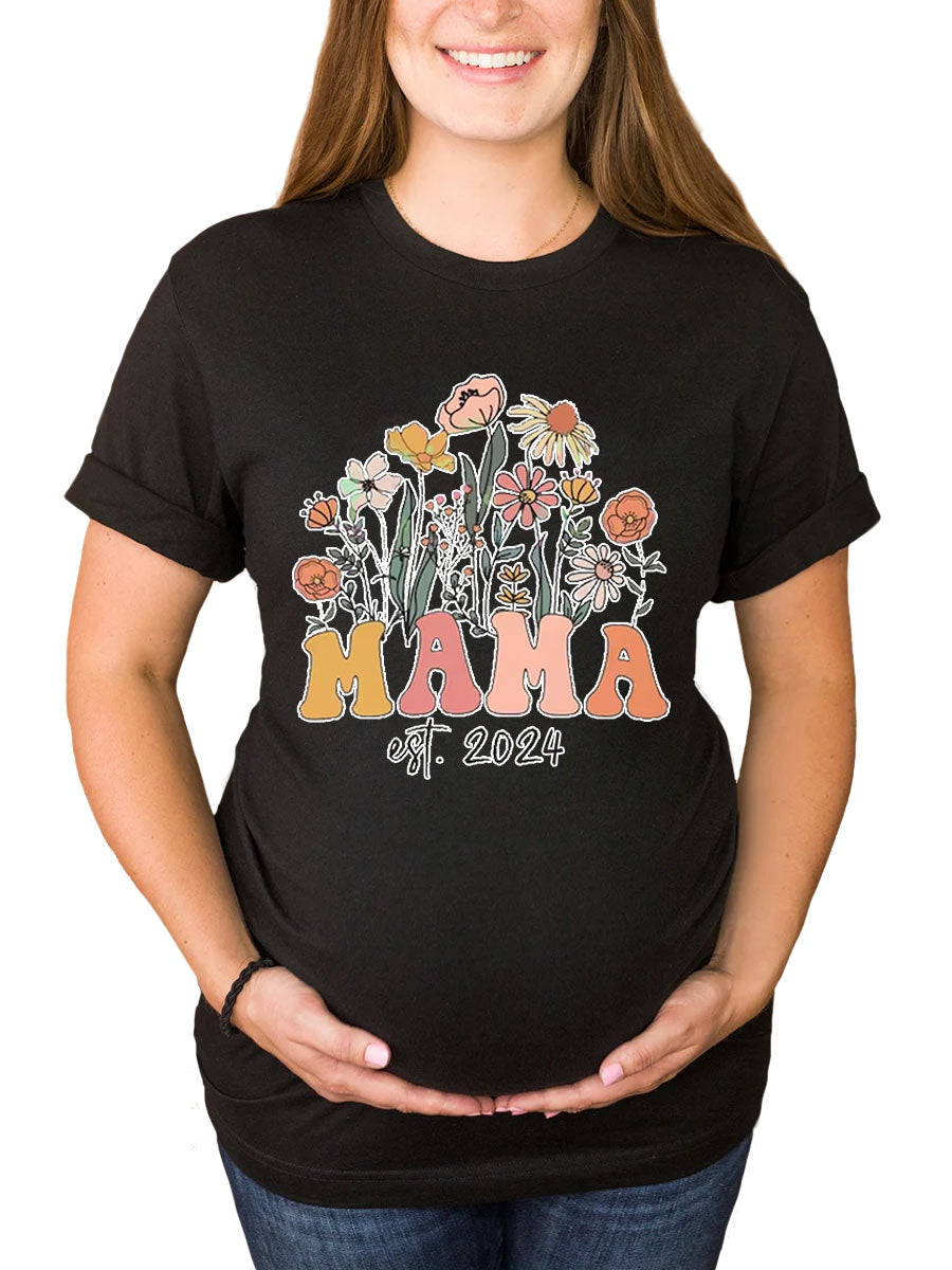 Mama Est. 2024/2025 Maternity Shirt