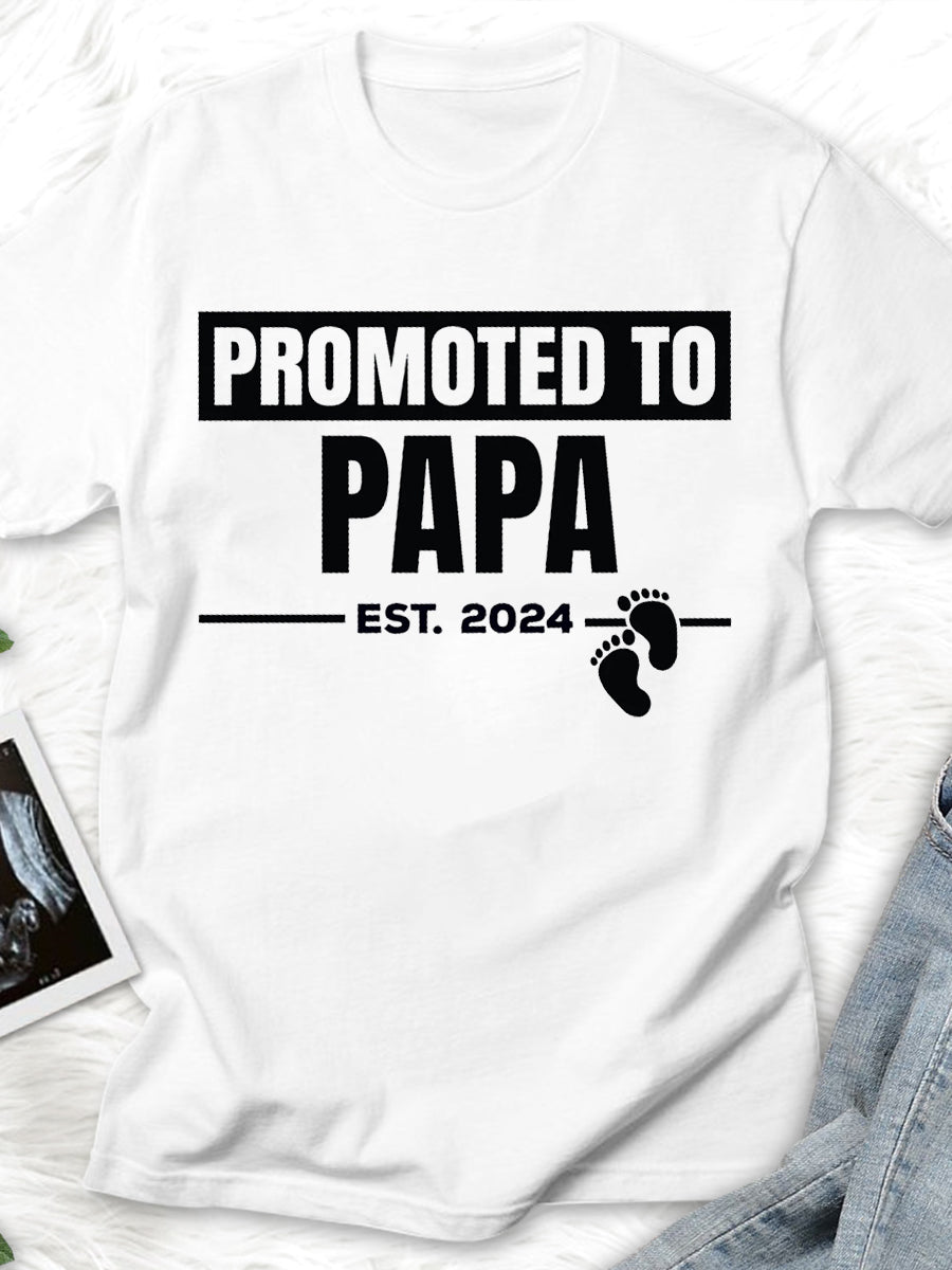 Promoted To Mama EST 2024/2025 Announcement Family Matching Shirt