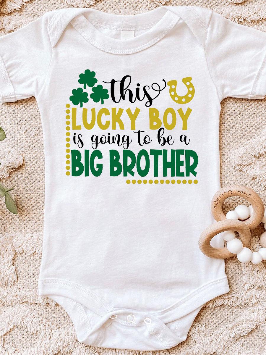 This Lucky Girl Is Going To Be A Big Bro&Sis Family Matching Shirt