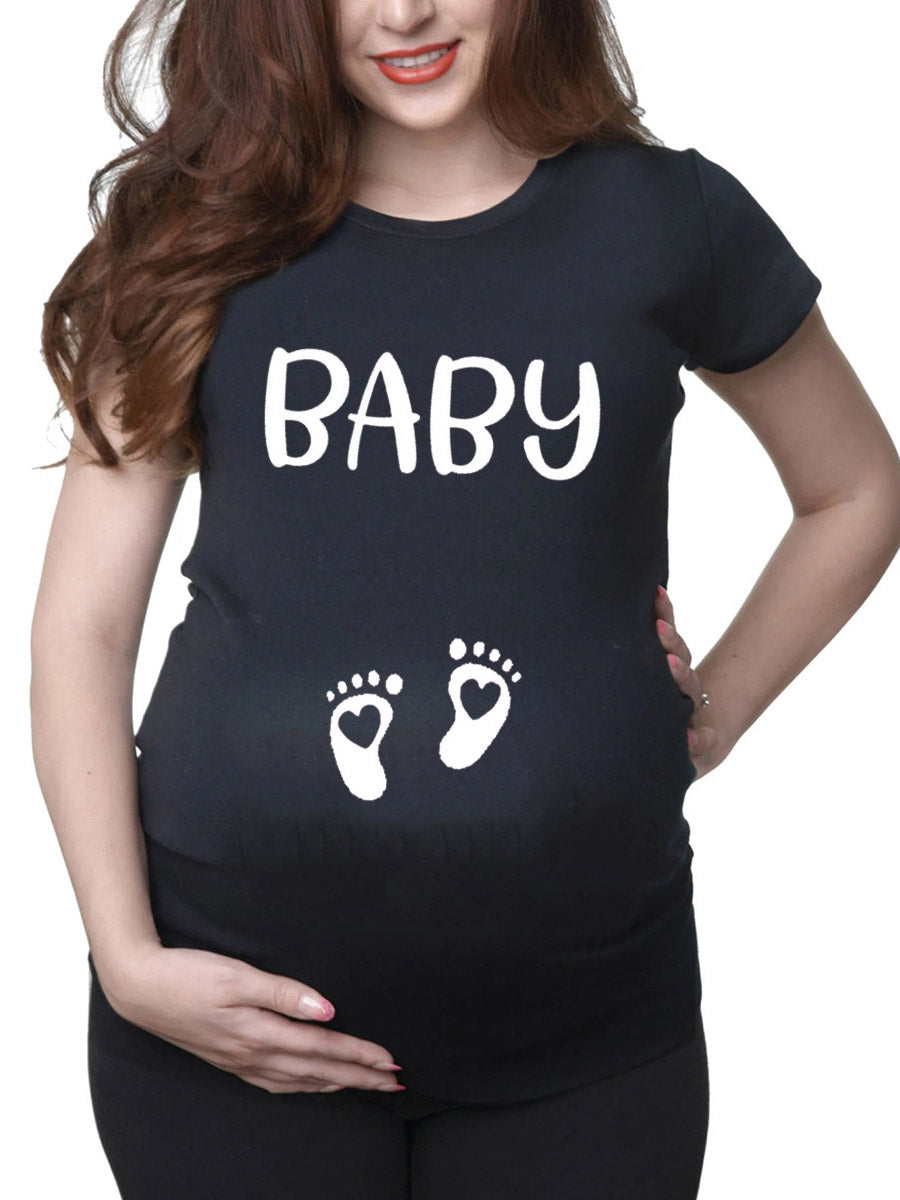 Beer & Baby Couple Maternity Shirt