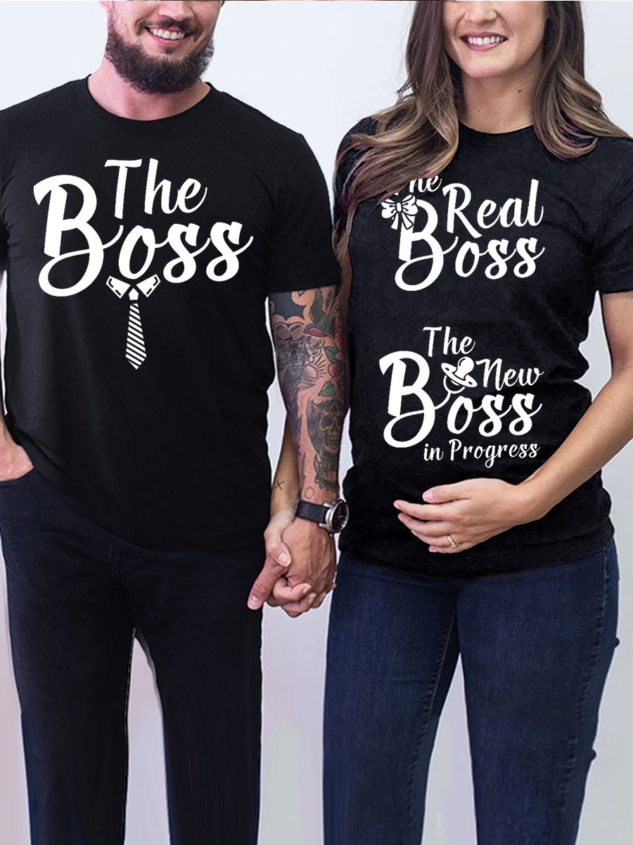 The Real Boss Couple Maternity Shirt