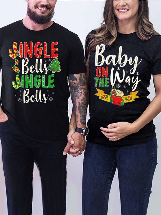 Jingle Bells Baby Couple Shirt