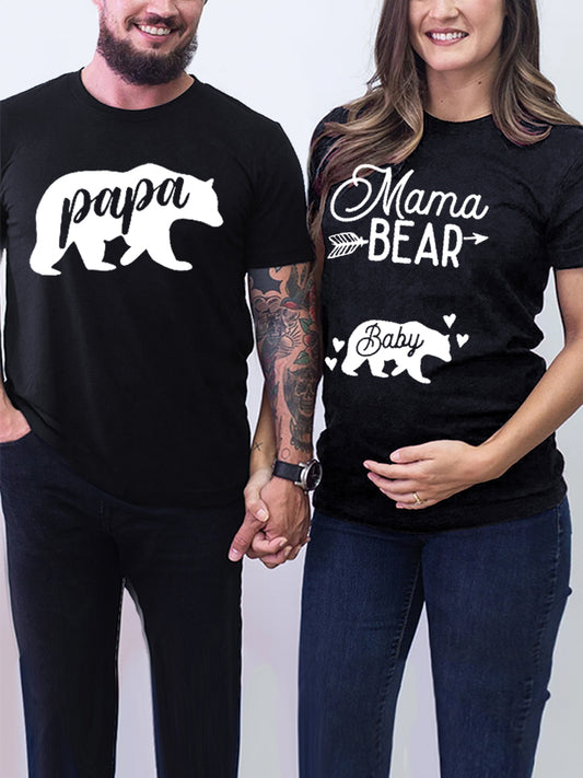 Mama & Papa Bear Baby Couple Shirt