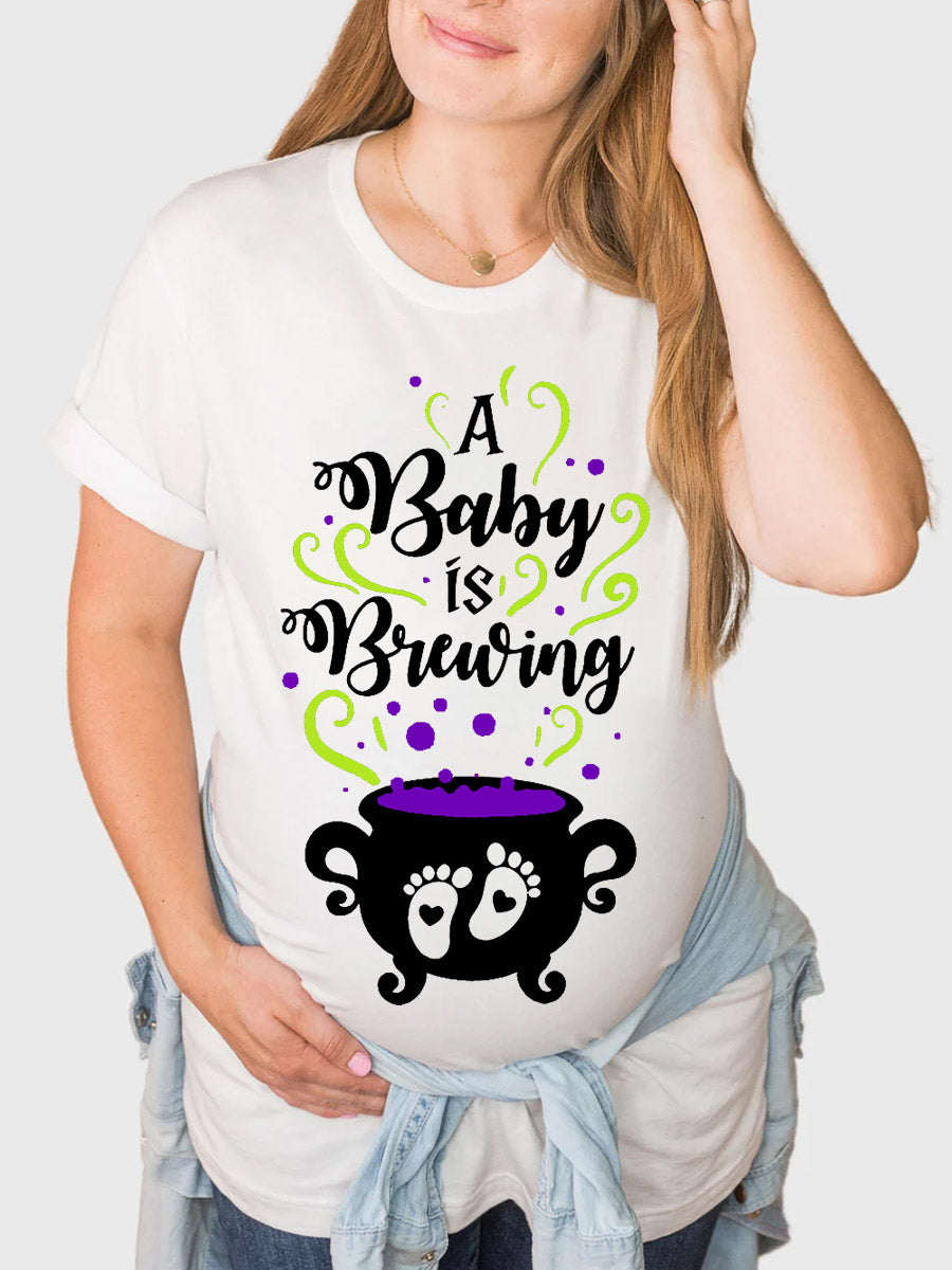 A Baby Is Brewing Maternity Shirt