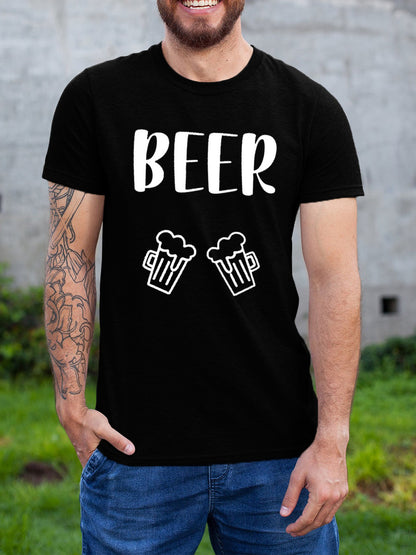 Beer & Baby Couple Maternity Shirt