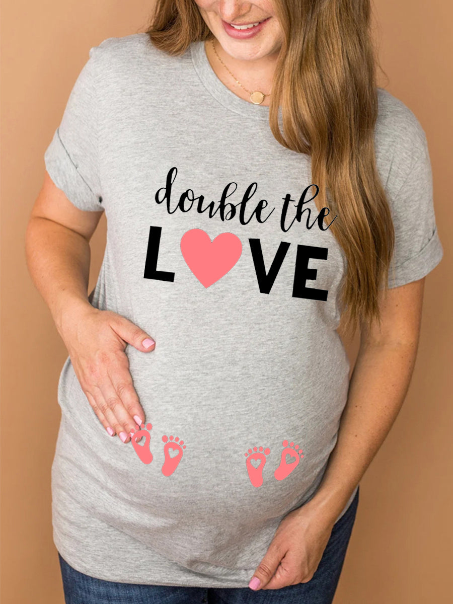 Double The Love Twins Maternity Shirt