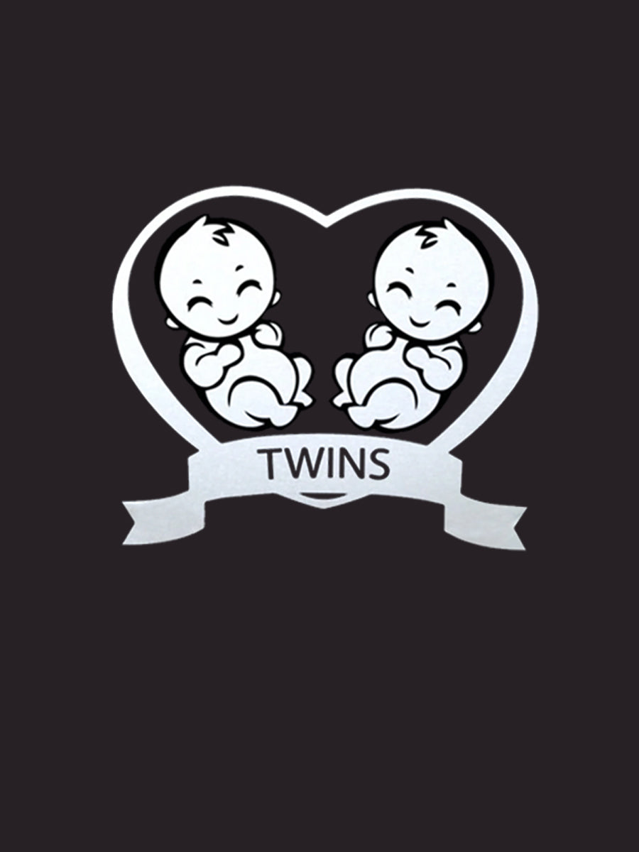 Twins Baby Heart Maternity Shirt