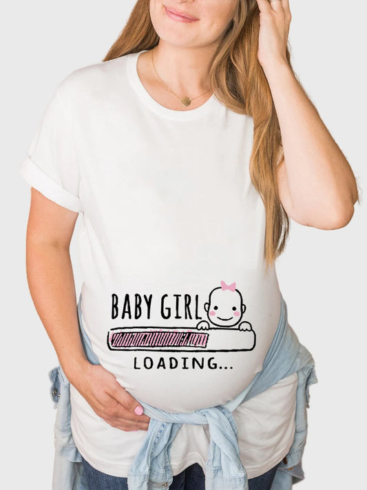 Baby Girl Loading Maternity Shirt