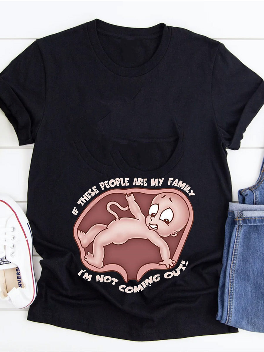 I‘m Not Coming Out Maternity Sweatshirt