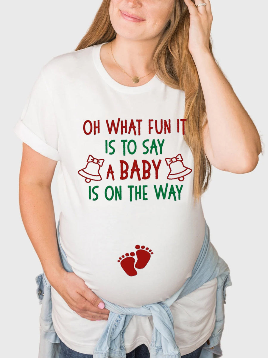 A Baby Is On The Way Couple Shirt