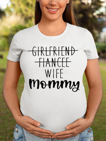 GF/BF To Mommy/Daddy Couple Maternity Shirt